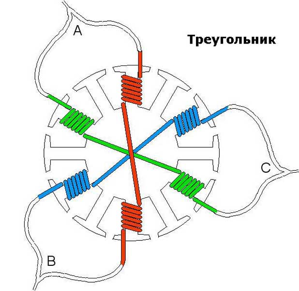 Схема бесколлекторного мотора